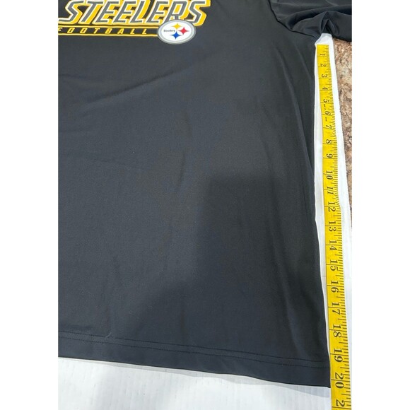 NFL T-Shirt Men's Size XXL Black Gold Pittsburgh Steelers Lightweight Tee - Picture 7 of 10